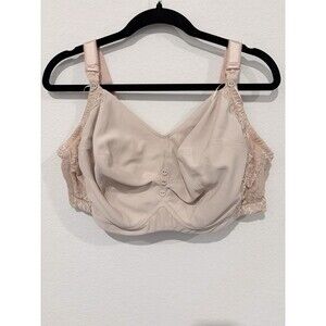 Cake Maternity Lingerie Pink Lace Button Nursing Bra Size 42J